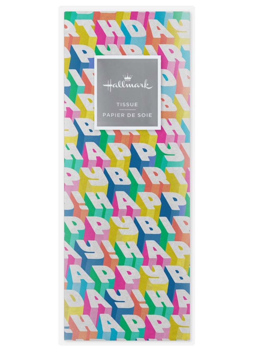 🔥10/$15 Hallmark Angled All-Caps Happy Birthday Tissue Paper, 6 Sheets